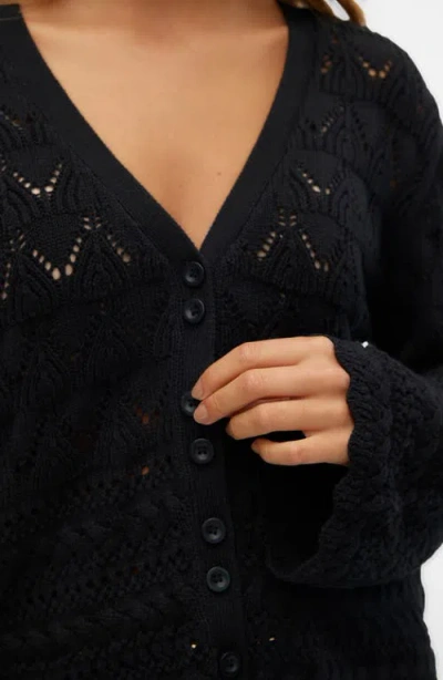 Vero Moda Pointelle Flare Sleeve Cardigan