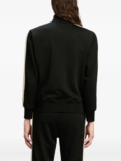 Palm Angels Track Jacket With High Collar In Black