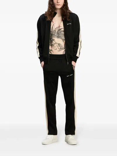 Palm Angels Track Jacket With High Collar In Black