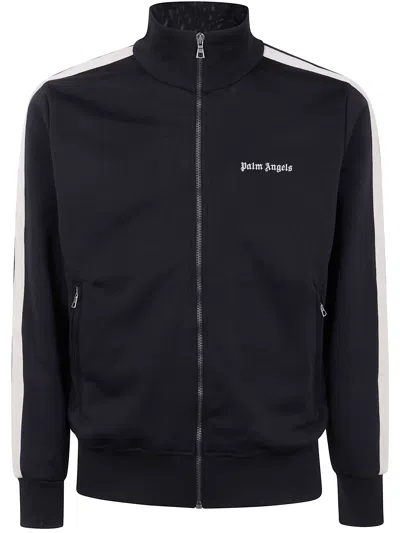 Palm Angels Track Jacket With High Collar In Black