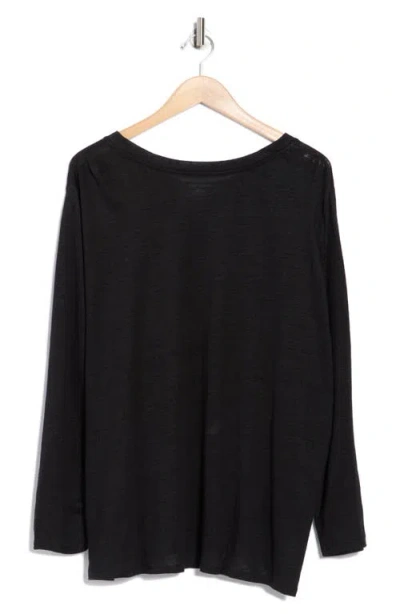 Eileen Fisher Organic Linen Long Sleeve T-shirt