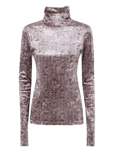 Pierre-louis Mascia Velvet Patterned Sweater