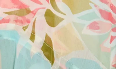 Vince Camuto Abstract Floral Chiffon Duster In Multi
