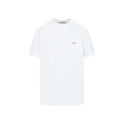 Prada Triangle Logo Cotton T-shirt