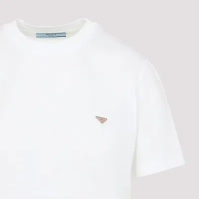 Prada Triangle Logo Cotton T-shirt