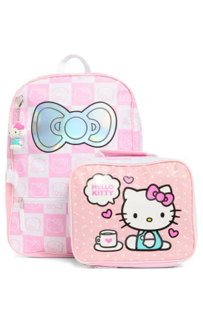 Uspa Accessories Kids' Hello Kitty Backpack, Lunch Box & Key Chain Set