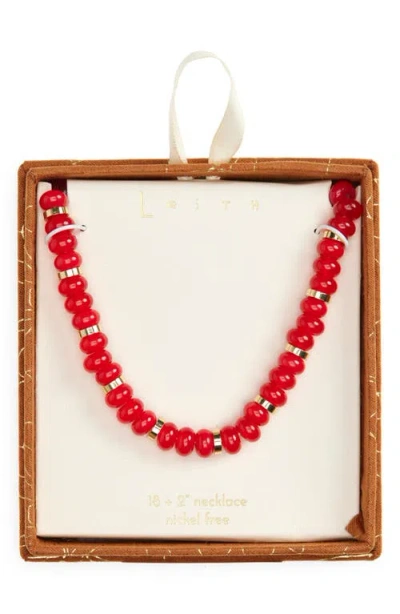 Leith Glass Beaded Necklace