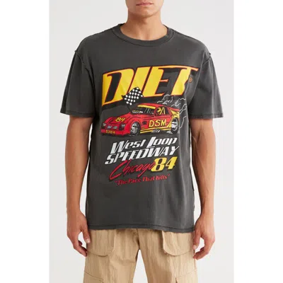Diet Starts Monday West Loop Speedway Graphic T-shirt In Black