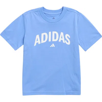 Adidas Originals Adidas Kids' Repeat Logo Graphic T-shirt In Blue