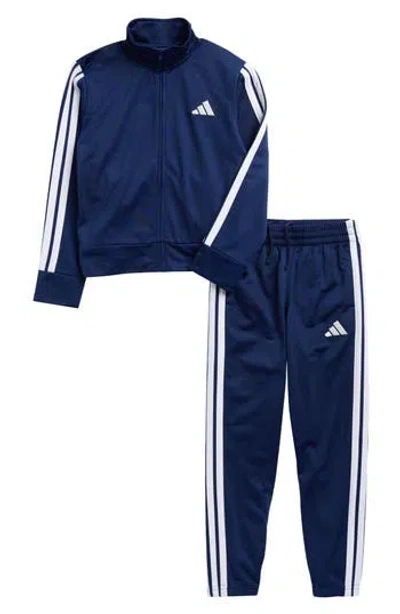 Adidas Originals Adidas Kids' 3-stripe Tricot Tracksuit In Blue