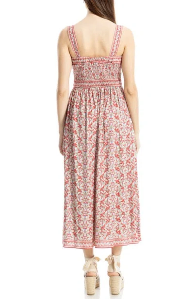 Max Studio Print Fit & Flare Maxi Dress