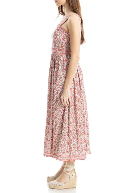 Max Studio Print Fit & Flare Maxi Dress