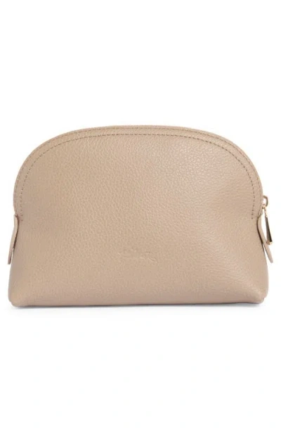 Longchamp Leather Dome Cosmetics Case