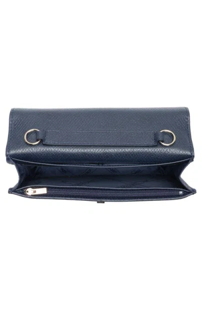 Longchamp Leather Flap Wallet On A Chain