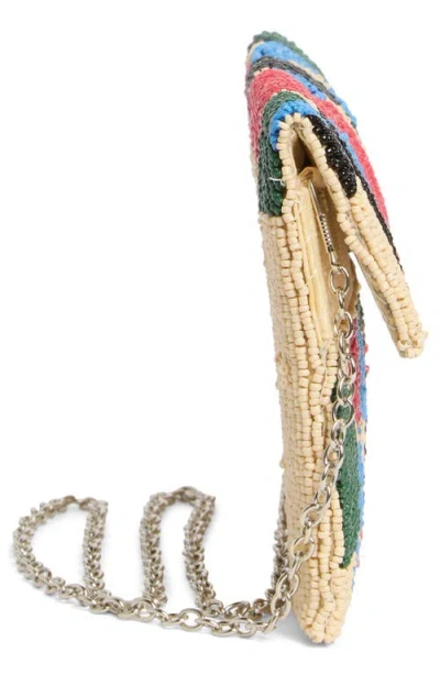 Collection Xiix Geo Floral Beaded Clutch