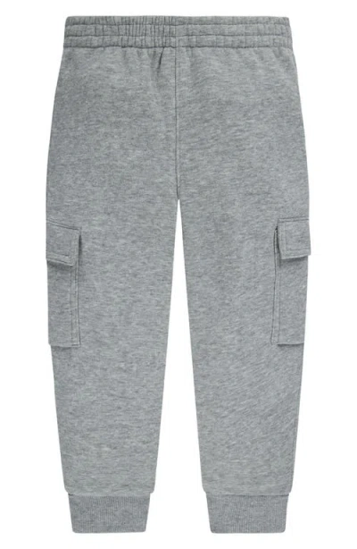 Nike Kids' Swoosh Club Fleece Cargo Sweatpants In Gray