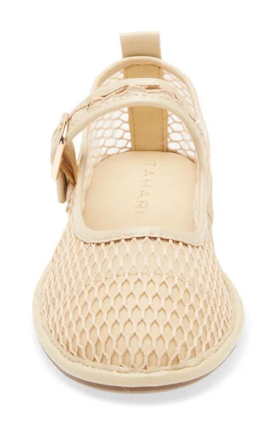 Tahari Mesh Mary Jane Flat