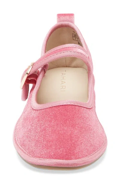 Tahari Velvet Mary Jane Flat