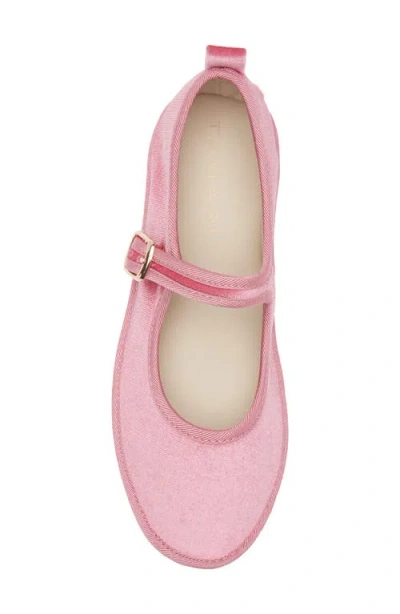Tahari Velvet Mary Jane Flat