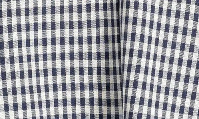 Max Studio Gingham Elbow Sleeve Top
