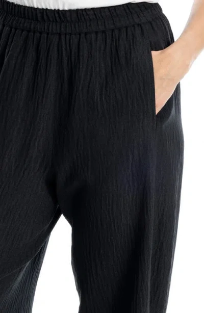 Max Studio Textured Twill Barrel Leg Pants