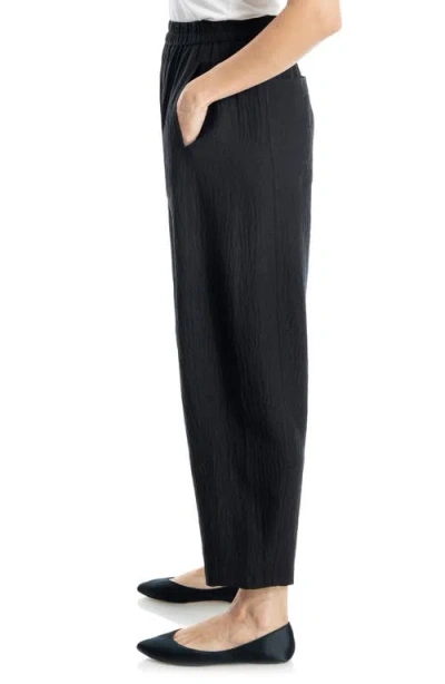 Max Studio Textured Twill Barrel Leg Pants
