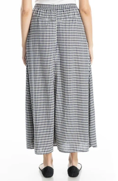Max Studio Gingham Pull-on Maxi Skirt