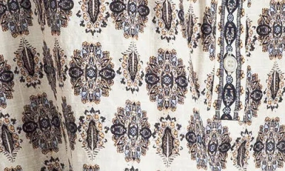 Max Studio Patterned Cotton Blend Tank