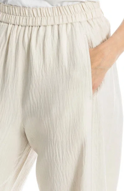 Max Studio Textured Twill Barrel Leg Pants