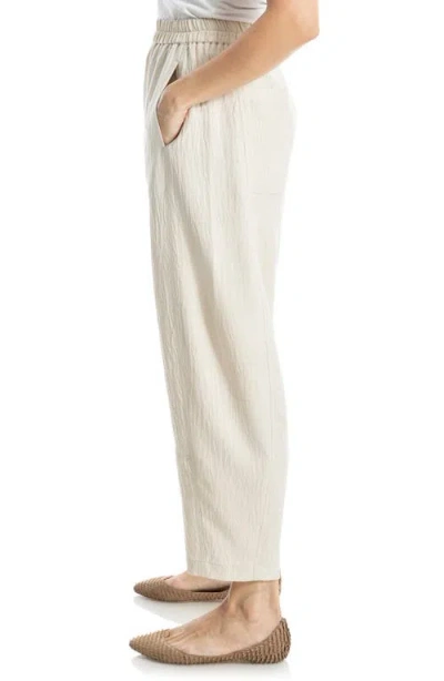 Max Studio Textured Twill Barrel Leg Pants