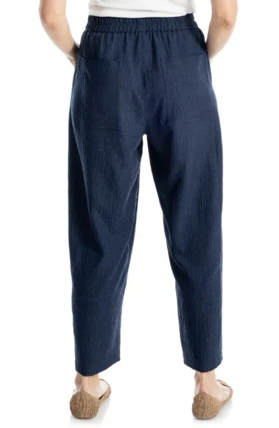 Max Studio Textured Twill Barrel Leg Pants