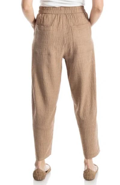 Max Studio Textured Twill Barrel Leg Pants