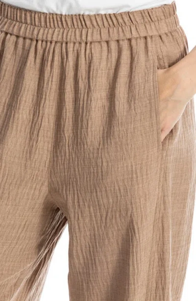 Max Studio Textured Twill Barrel Leg Pants