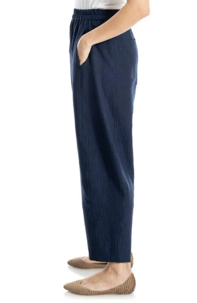 Max Studio Textured Twill Barrel Leg Pants