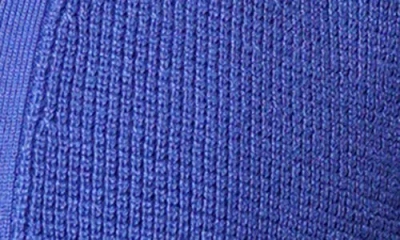 Cyrus Open Front Pocket Cardigan In Blue