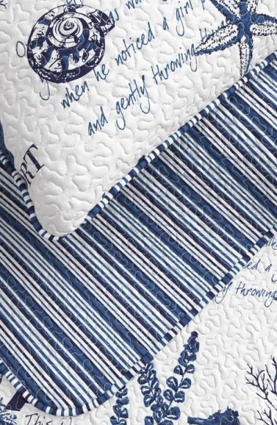 Woven & Weft Nautical Print Reversible Microfiber Quilt Set