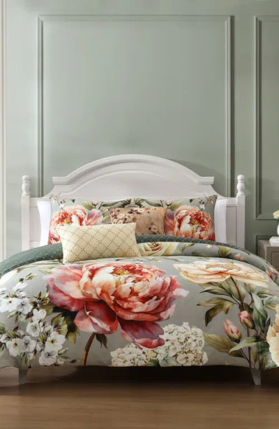 Bebejan Whispering Willows Floral Reversible Cotton Sateen Comforter Set