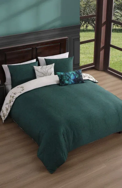 Bebejan Peacock Jardin Reversible Cotton Sateen Comforter Set