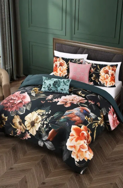 Bebejan Botanical Birds Reversible Cotton Sateen Comforter Set