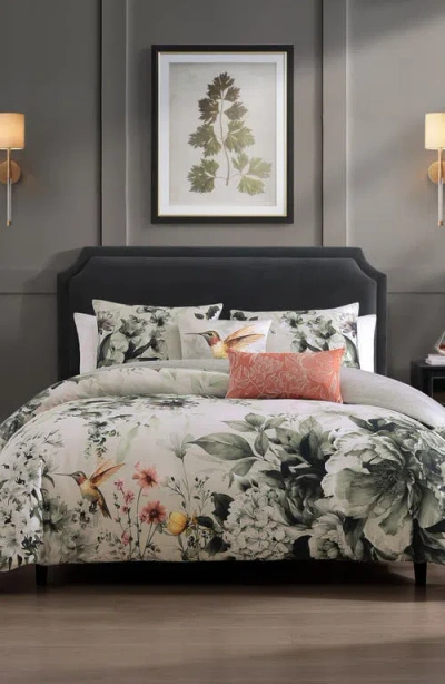 Bebejan Hummingbird Bloom Reversible Cotton Sateen Comforter Set