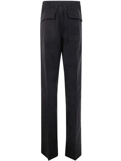 Rick Owens Dietrich Drawstring Trousers In Black