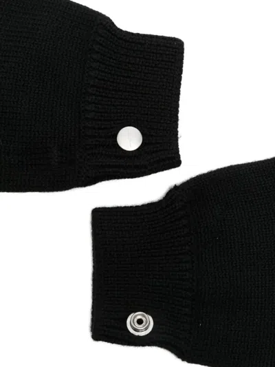 Rick Owens Men "touchscreen Knit" Gloves