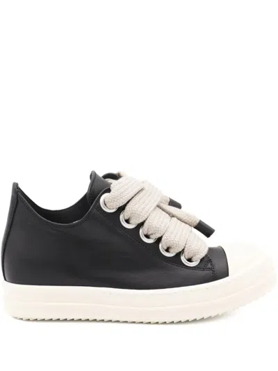 Rick Owens Women "jumbolace Low" Leather Sneakers
