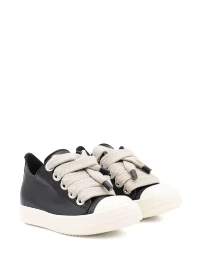 Rick Owens Women "jumbolace Low" Leather Sneakers