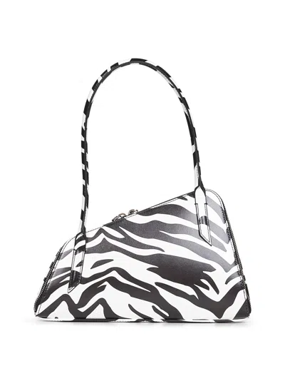 Attico The  Women Black And White "sunrise" Shoulder Bag