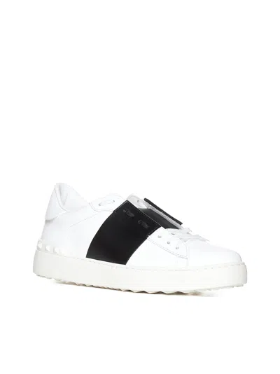 Valentino Garavani Open Sneakers In Leather In White