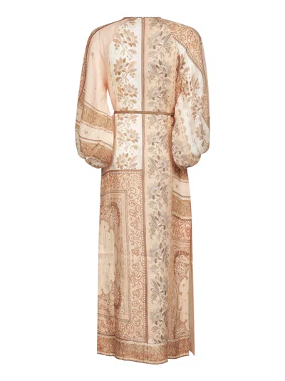 Zimmermann Women Bandana Print Linen Lucky Tunic Midi Dress
