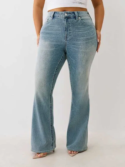 True Religion Women's Plus Becca High Rise Bootcut Jean