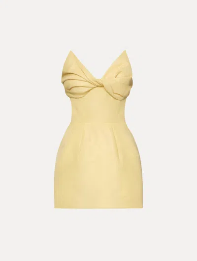 Oscar De La Renta Bow-detailed Faille Cocktail Dress
