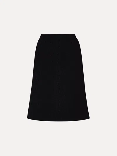 Oscar De La Renta Wool Tweed Skirt